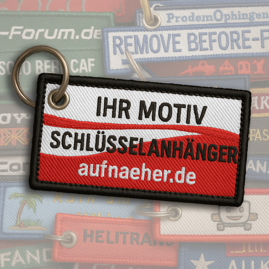 Schlüsselanhänger aus Stoff